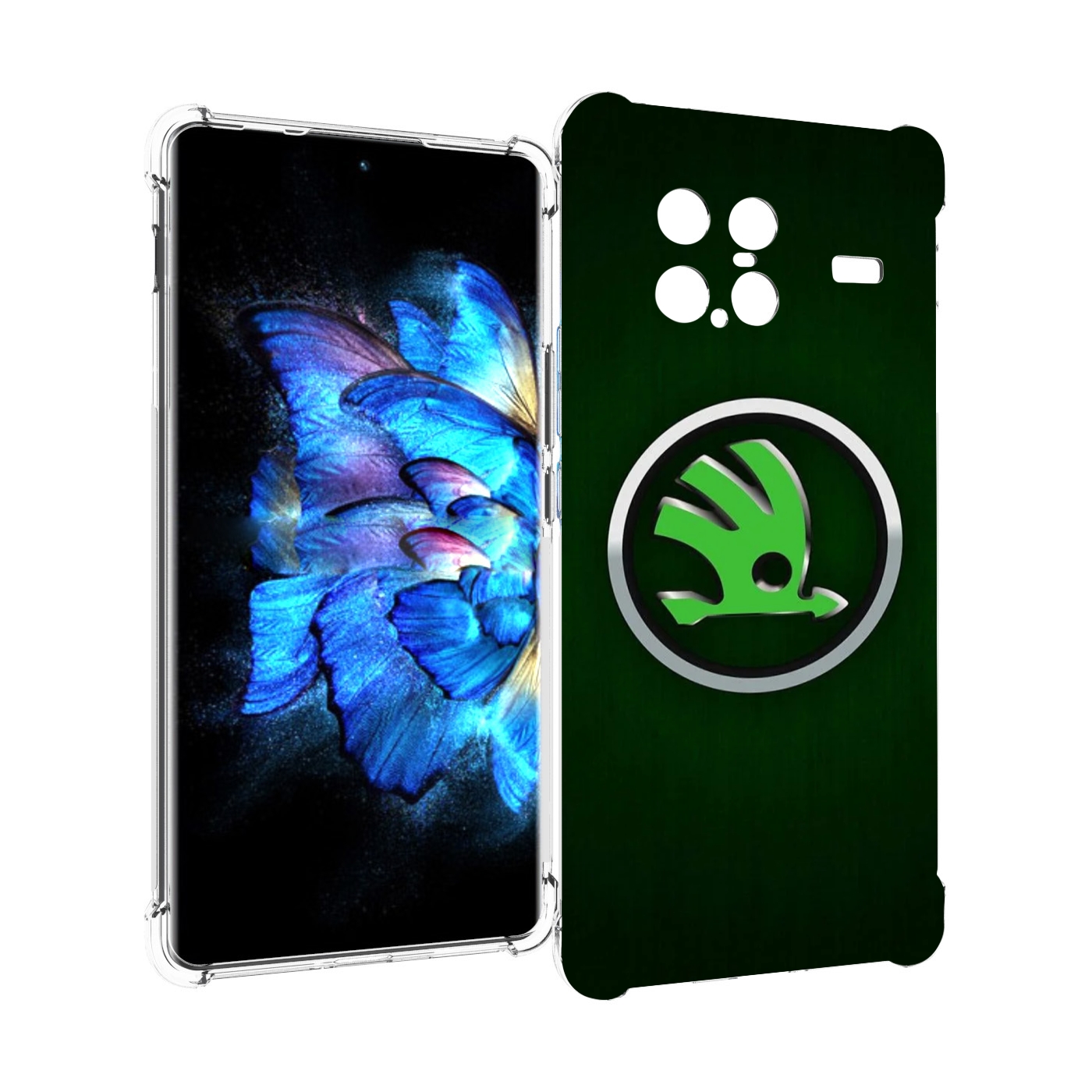 

Чехол MyPads skoda-3 мужской для Vivo X Note 5G, Прозрачный, Tocco