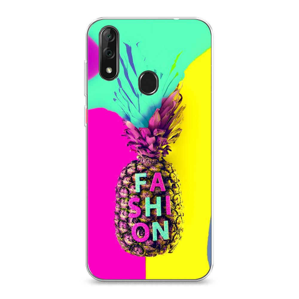 

Чехол Awog на ZTE Blade V10 / ЗТЕ Блэйд V10 "Кислотный ананас", Разноцветный, 132750-10