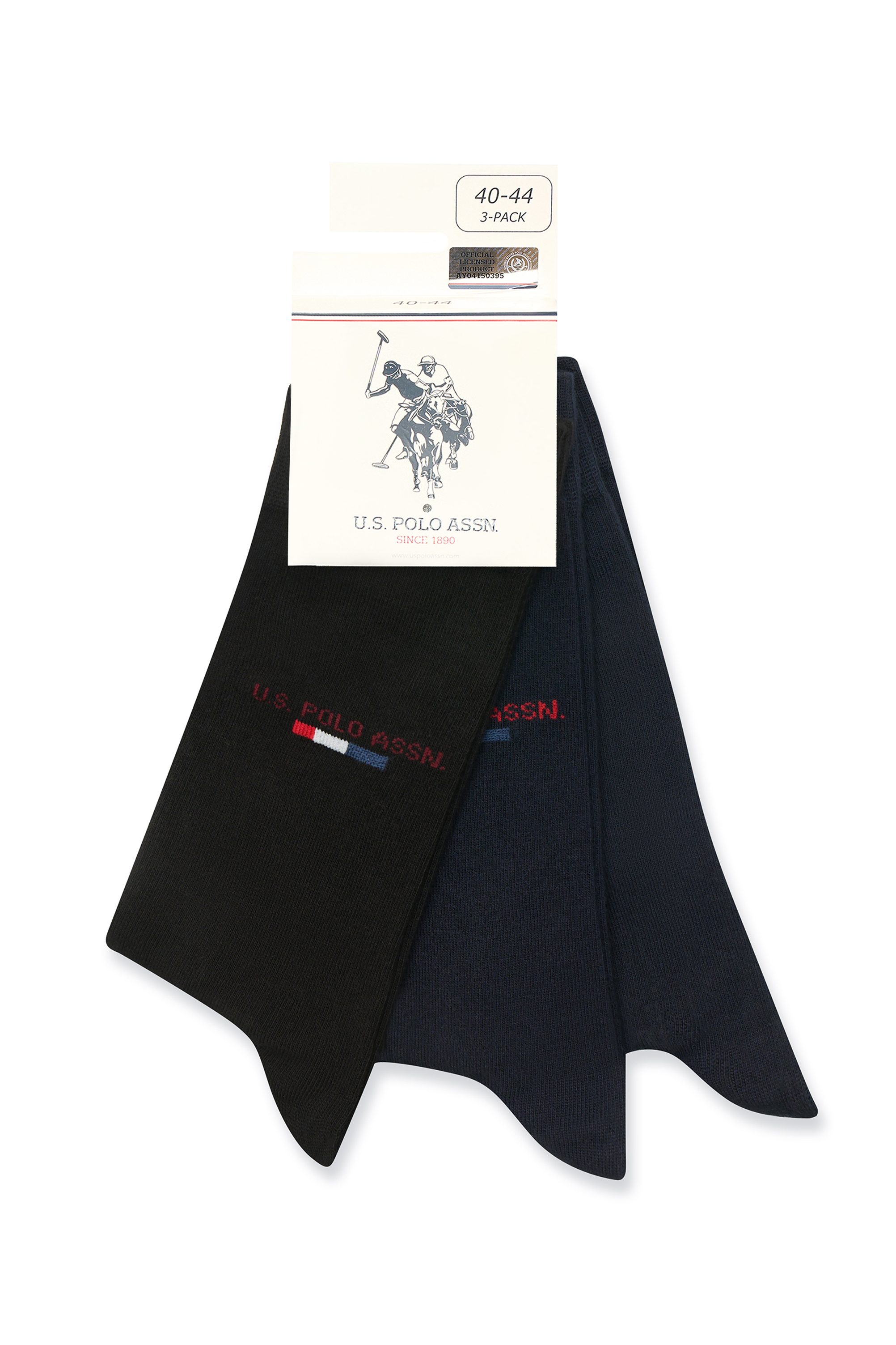 Комплект носков мужских U.S. POLO Assn. A081SZ013P01OJACKSK21-3 синих one size