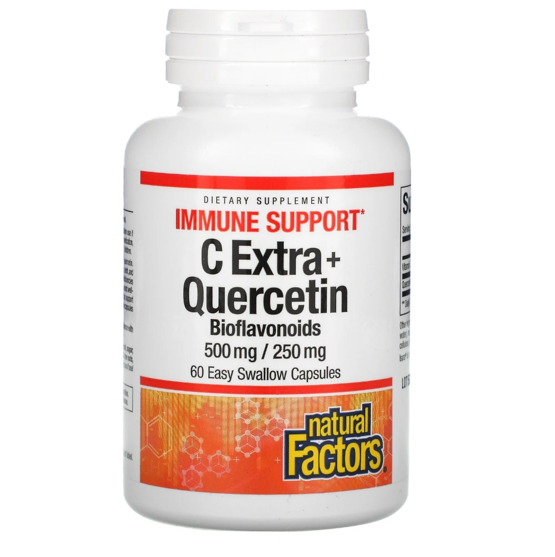 

C Extra + Quercetin Natural Factors капсулы 60 шт.