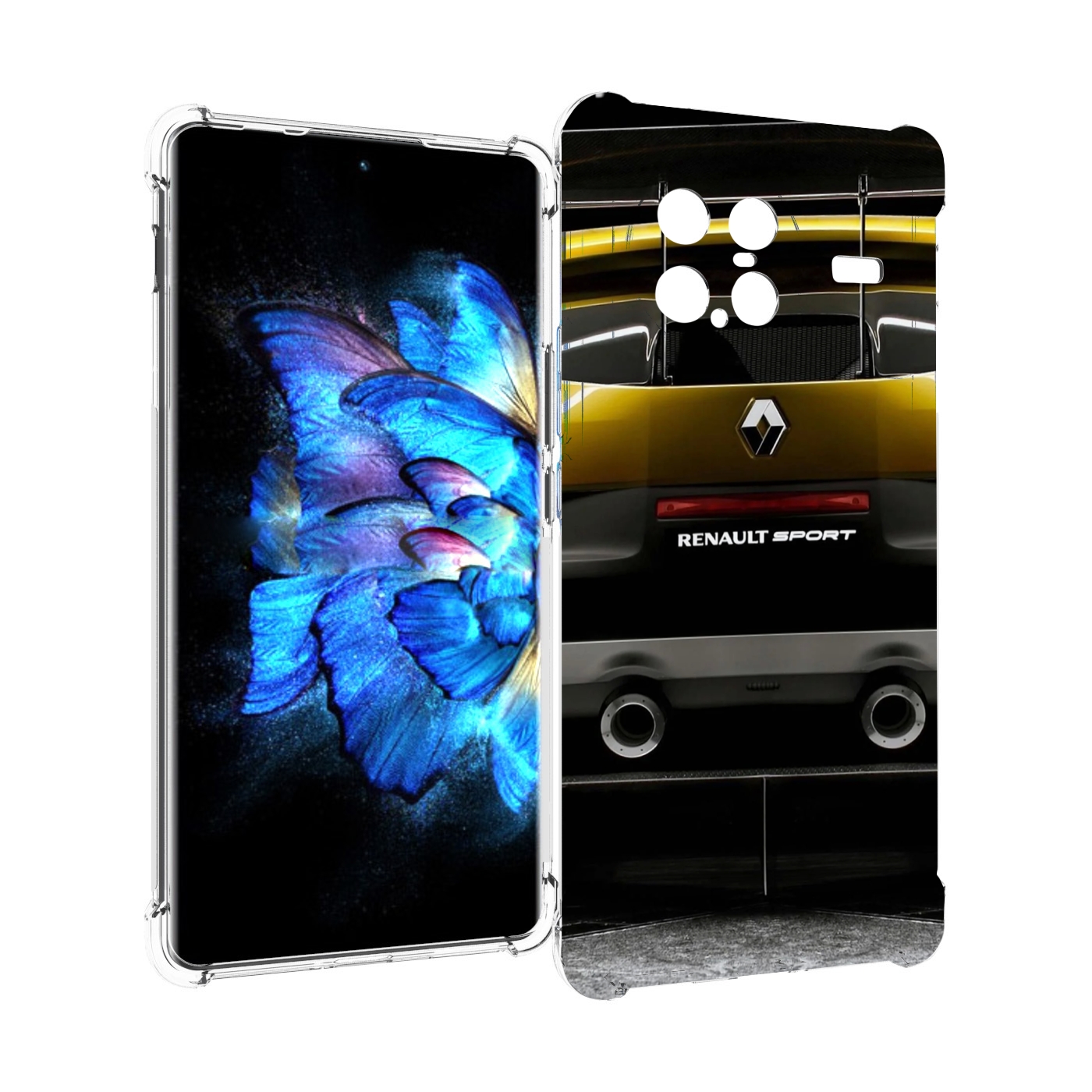 

Чехол MyPads renault-3 мужской для Vivo X Note 5G, Прозрачный, Tocco