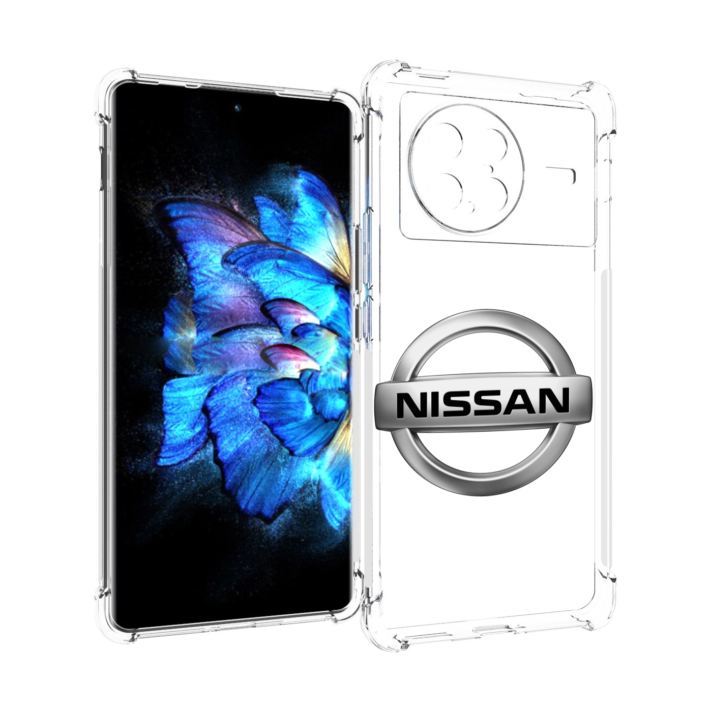 

Чехол MyPads nissan-3 мужской для Vivo X Note 5G, Прозрачный, Tocco