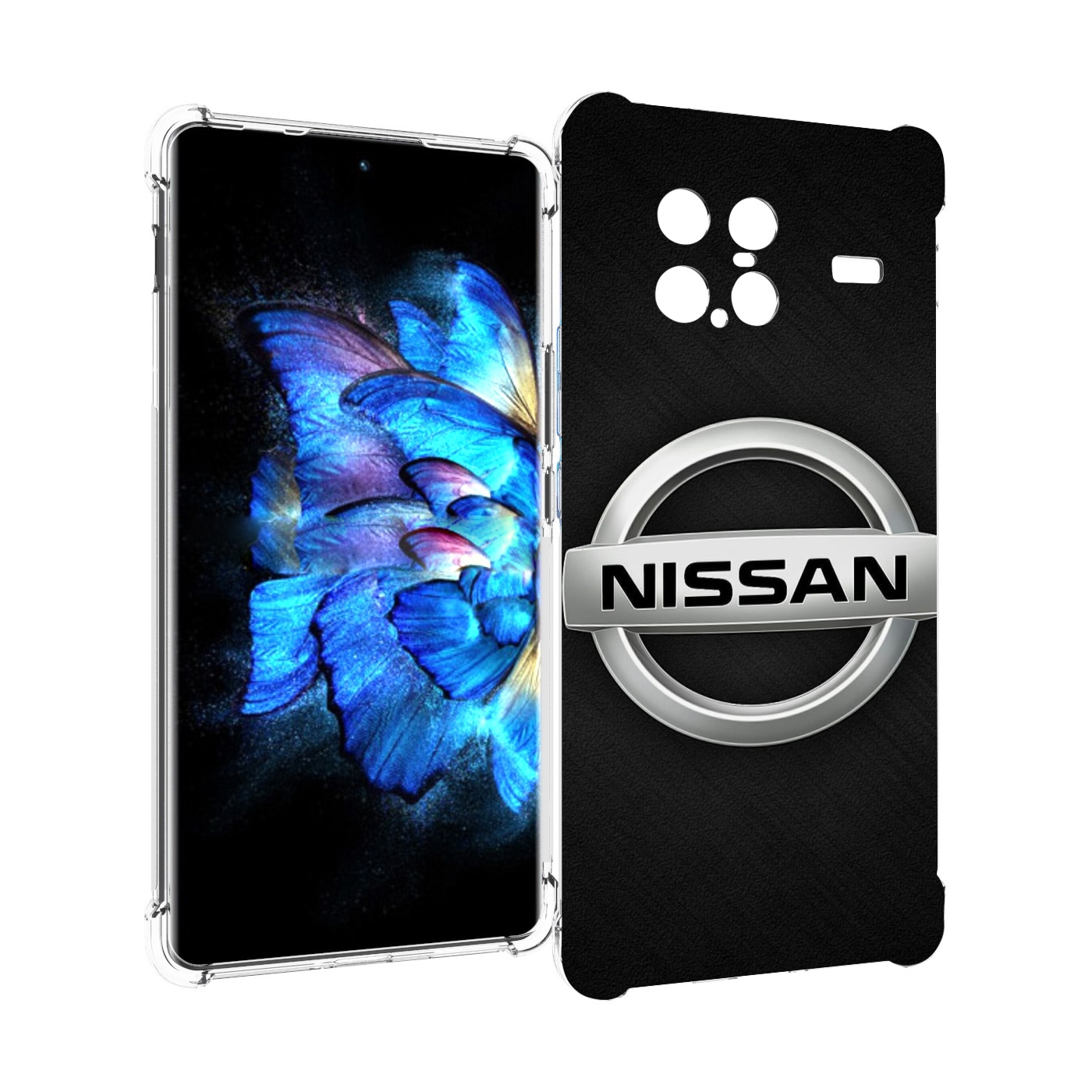 

Чехол MyPads nissan 2 мужской для Vivo X Note 5G, Прозрачный, Tocco