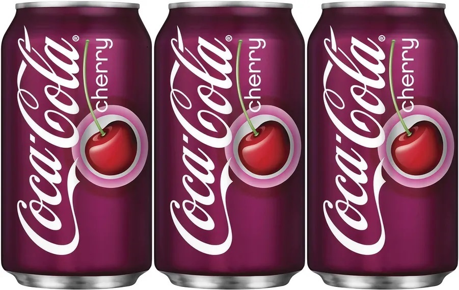 

Газированный напиток Coca-Cola Cherry, Кока-Кола Вишня 355 мл х 3шт, Газированный напиток