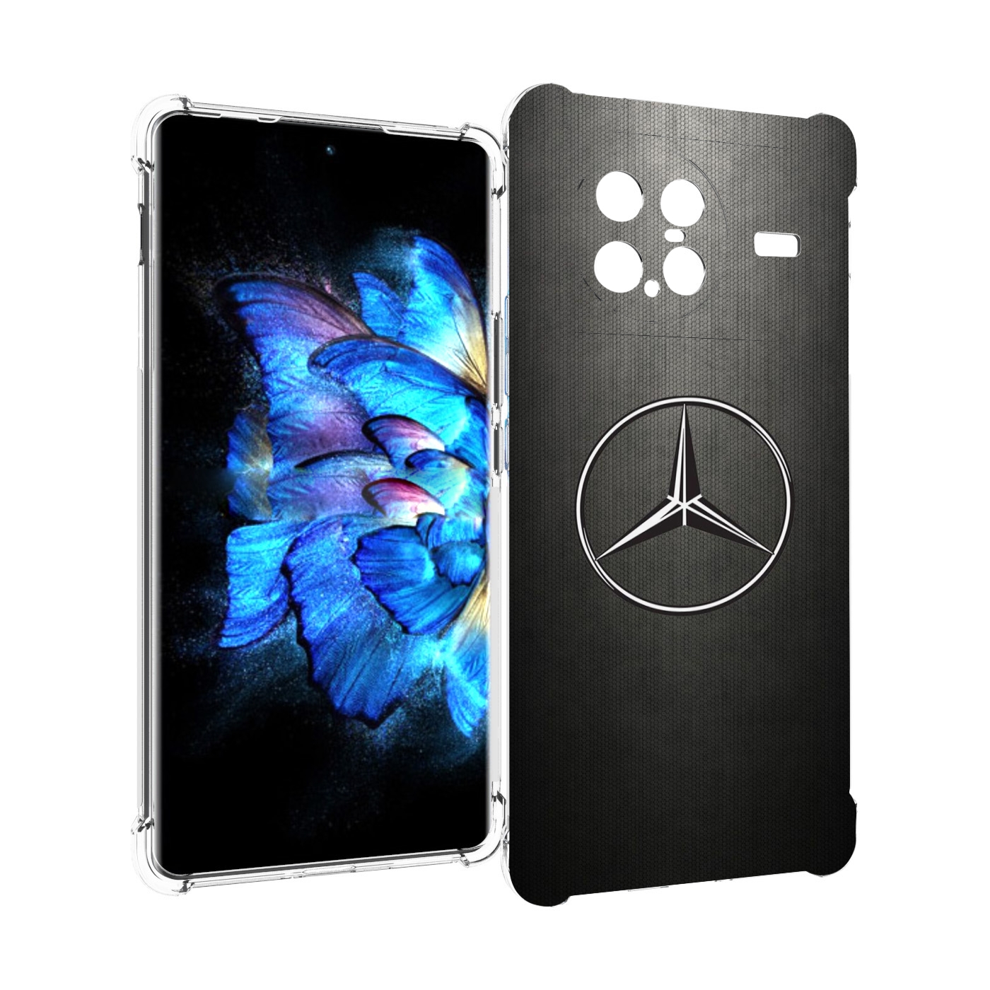 

Чехол MyPads mercedes 3 мужской для Vivo X Note 5G, Прозрачный, Tocco