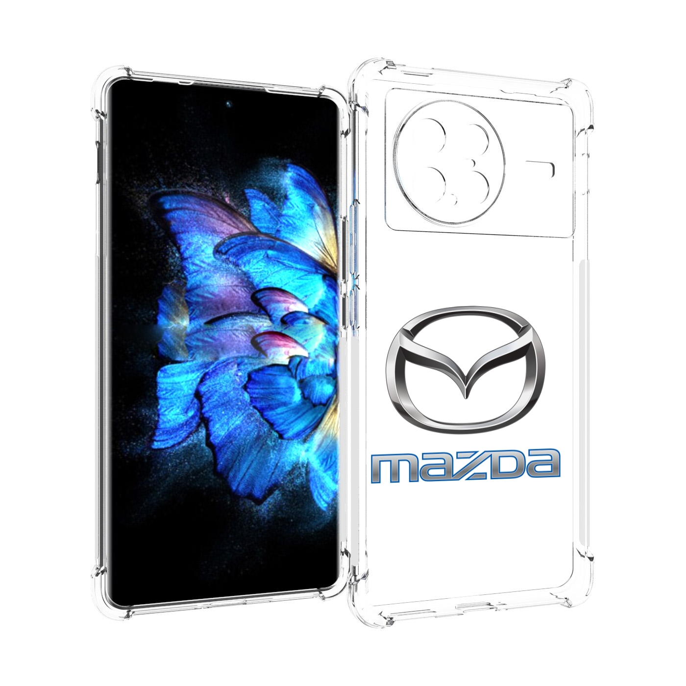 

Чехол MyPads mazda-4 мужской для Vivo X Note 5G, Прозрачный, Tocco