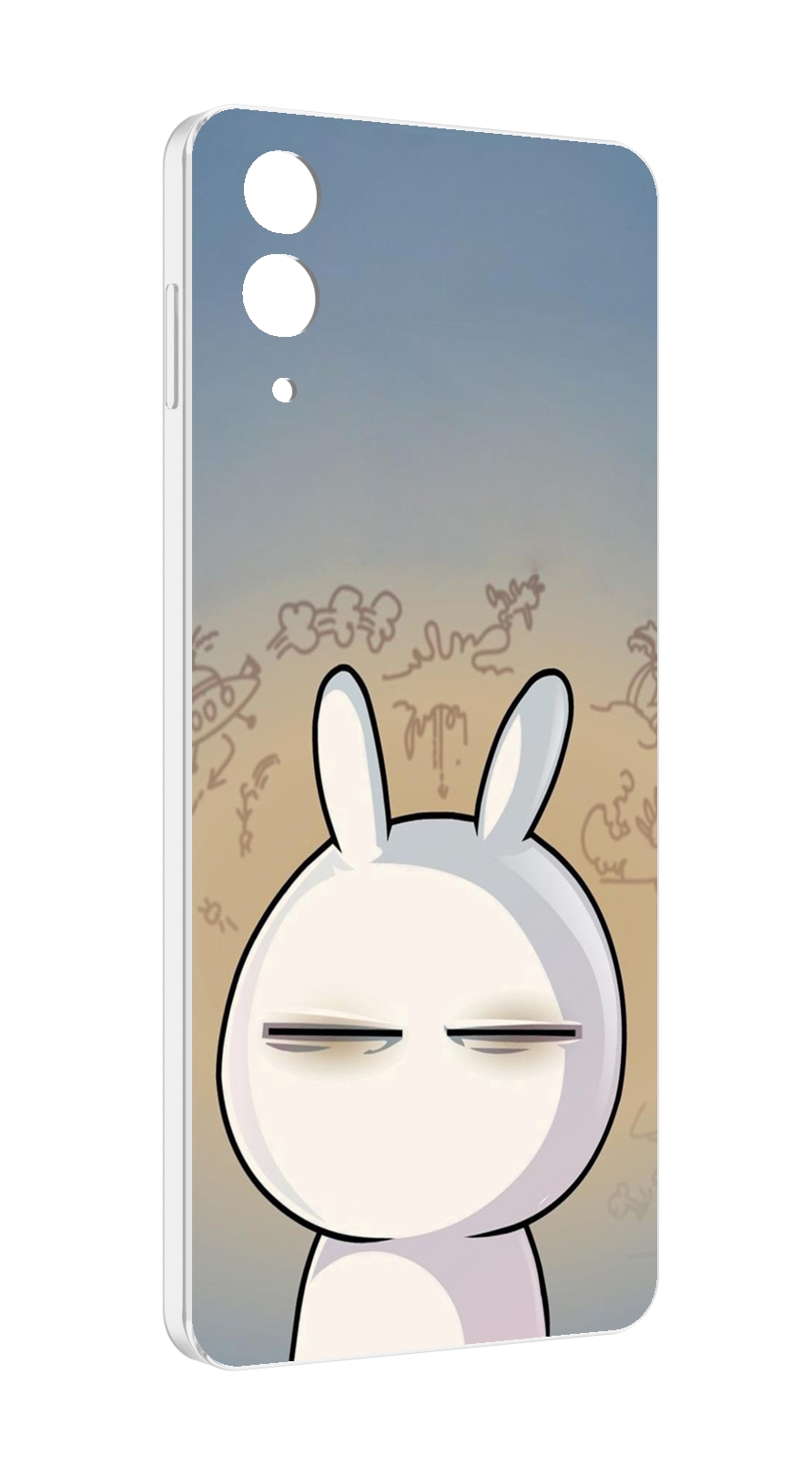 

Чехол MyPads Подозрительный-зайка для Samsung Galaxy Z Flip 4 (SM-F721), Прозрачный, Tocco