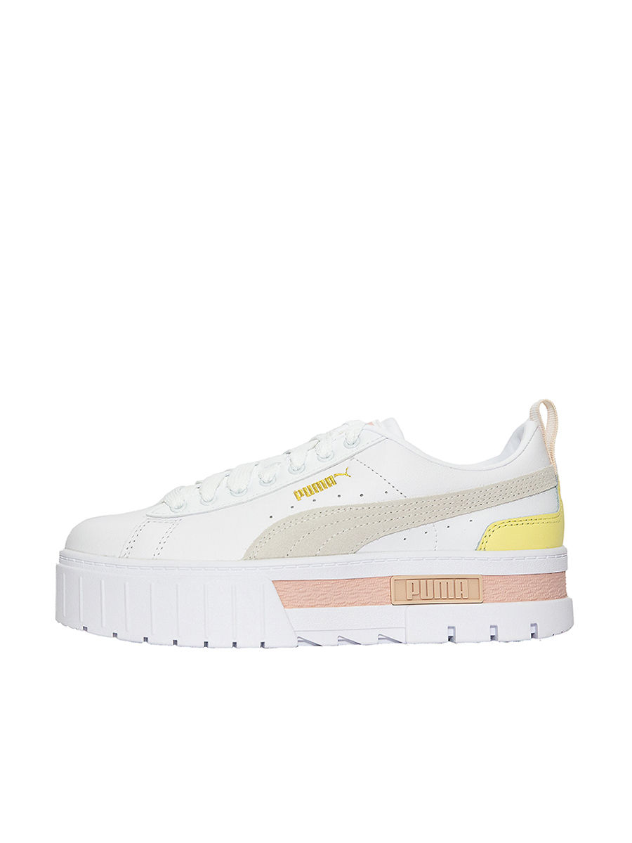 Кеды женские PUMA Mayze Lth Wn s 381983-03 белые 4 UK Вьетнам белый