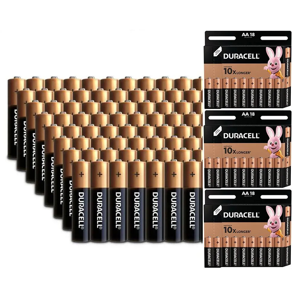 

Батарейки Duracell AA (LR6) Huge Pack (5*18), 90 шт., LR6/MN1500
