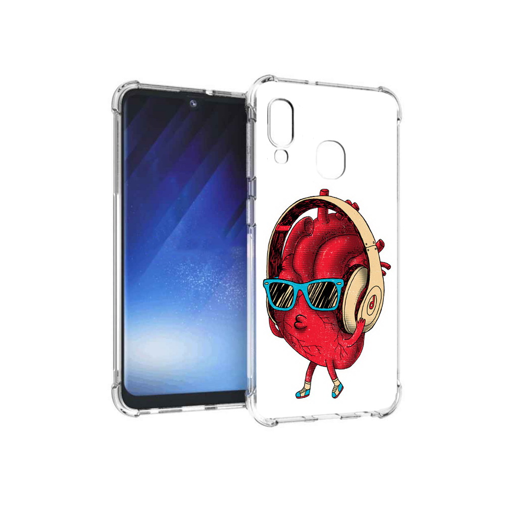 

Чехол MyPads Tocco для Samsung Galaxy A20e слушай сердце (PT133424.505.609), Прозрачный, Tocco