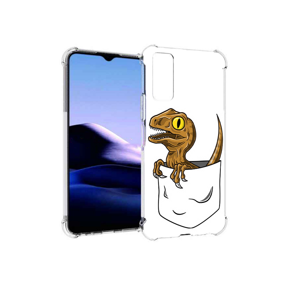 

Чехол MyPads Tocco для Vivo Y20 динозавр в кармане (PT154038.379.327), Прозрачный, Tocco