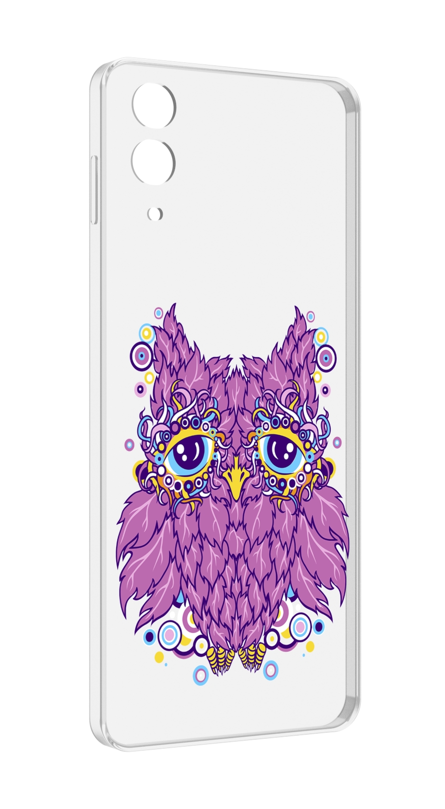 Чехол MyPads Розовая сова для Samsung Galaxy Z Flip 4 (SM-F721)