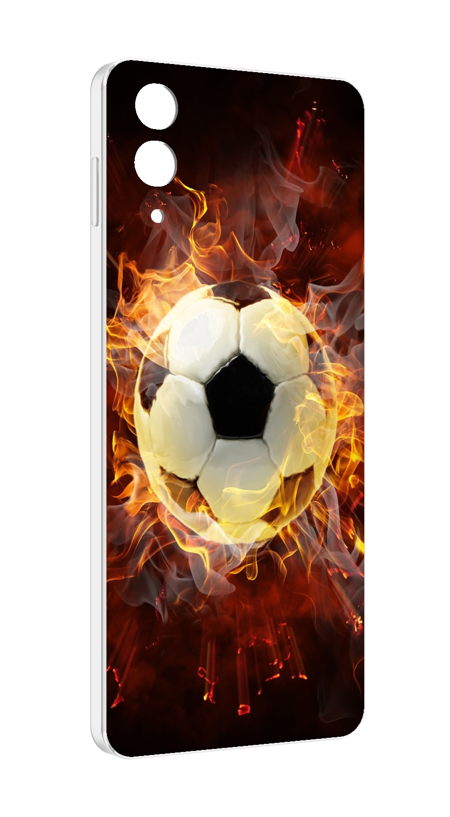 Чехол MyPads Огненный-мяч для Samsung Galaxy Z Flip 4 (SM-F721)
