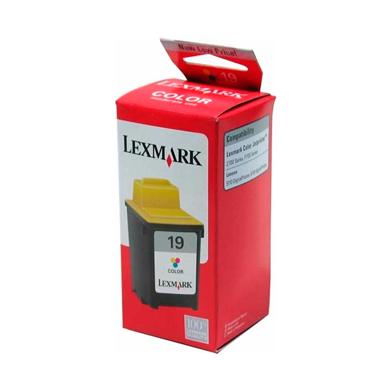 

Картридж Lexmark №19 (15M2619E), Многоцветный, Картридж Lexmark №19 (15M2619E)