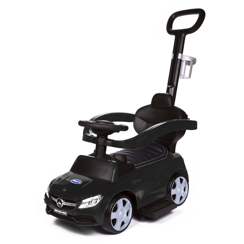 Каталка детская Babycare 639 Mercedes-Benz AMG C63 Coupe, кожаное сиденье резиновые колеса lascal buggyboard saddle сиденье для подножки