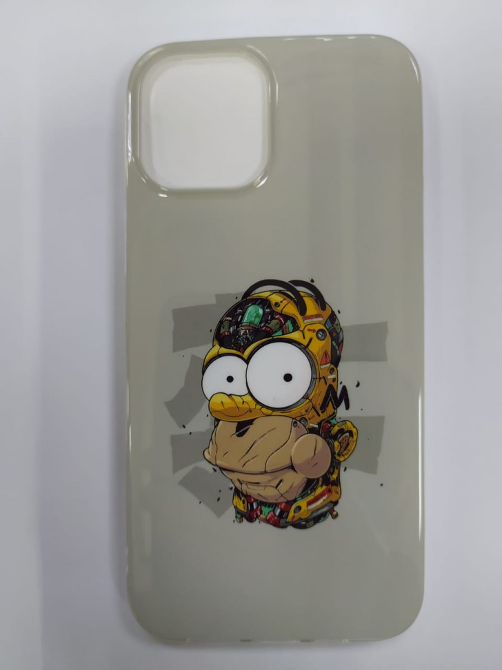 

Накладка для iPhone 12 Pro Max 6.7" пластик разные рисунки, Разноцветный