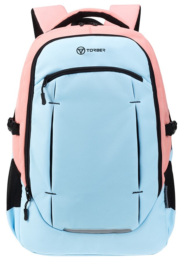 Рюкзак Torber Class X, розово-голубой, 17л.