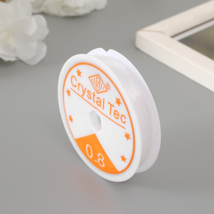 

Нить силиконовая Crystal Tec 10345516, 0,8 мм, 5 м, белый, Crystal Tec