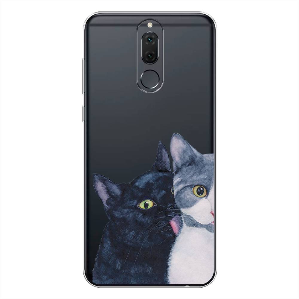 

Чехол Awog на Huawei Nova 2i "Кошачья любовь", Синий, 64150-1