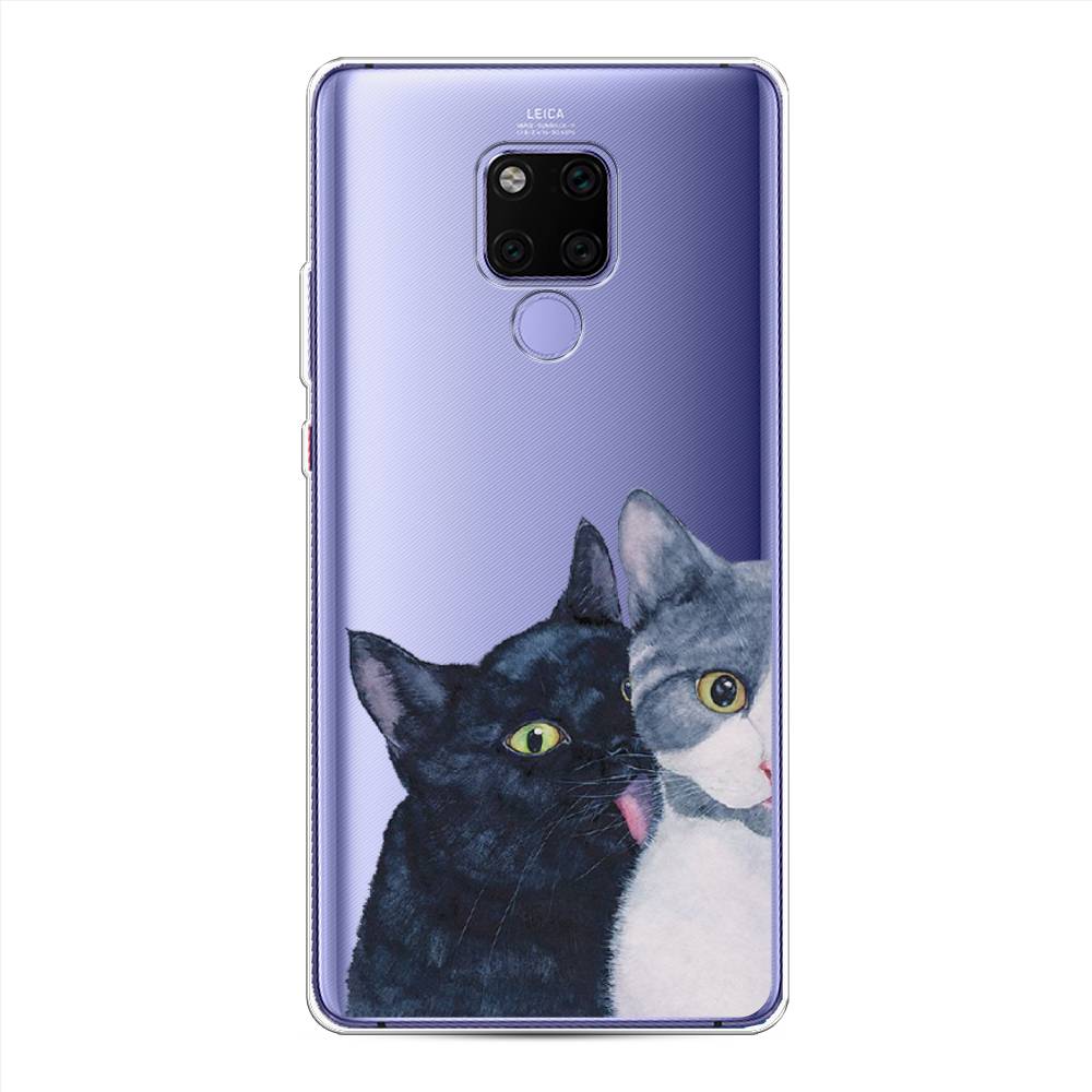 

Чехол Awog на Huawei Mate 20X "Кошачья любовь", Синий, 66950-1