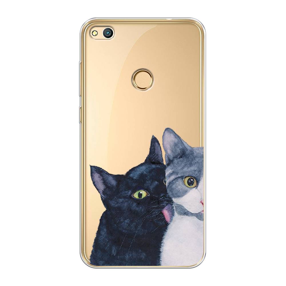 

Чехол Awog на Honor 8 Lite "Кошачья любовь", Синий, 63950-1