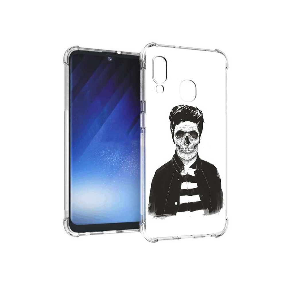 

Чехол MyPads Tocco для Samsung Galaxy A20e скелет (PT133424.505.604), Прозрачный, Tocco