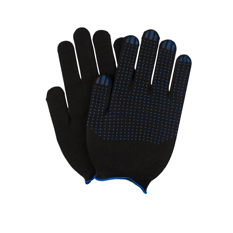 Перчатки нейлоновые 15 класс с ПВХ размер 8-9 10 пар/уп 1289607 х/б нейлоновые перчатки startul
