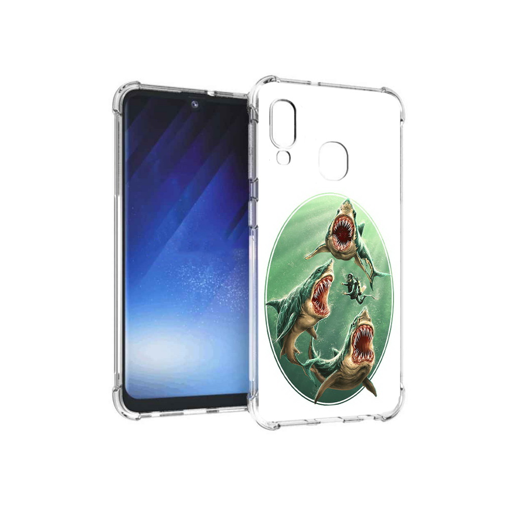 

Чехол MyPads Tocco для Samsung Galaxy A20e синяя бездна (PT133424.505.600), Прозрачный, Tocco