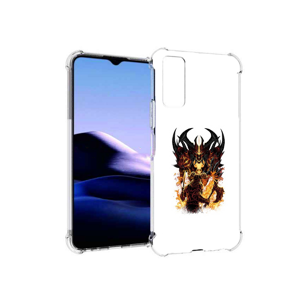 

Чехол MyPads Tocco для Vivo Y20 демон shadow fiend (PT154038.379.318), Прозрачный, Tocco