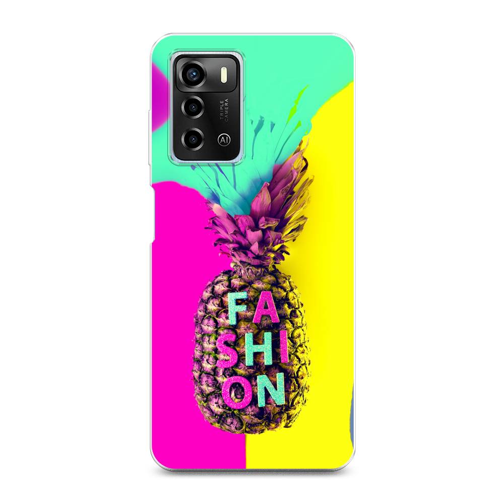 

Чехол Awog на ZTE Blade A72 / ЗТЕ Блэйд A72 "Кислотный ананас", 135450-10