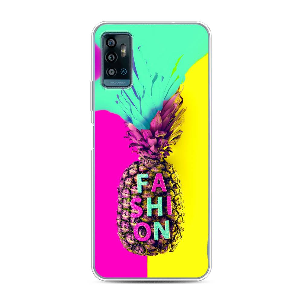 

Чехол Awog на ZTE Blade A71 / ЗТЕ Блэйд A71 "Кислотный ананас", Разноцветный, 134450-10