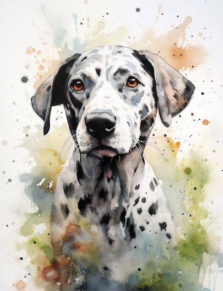 

Алмазная мозаика на подрамнике Портрет далматинца, 50x40 см 40 цветов, 65522, ПРА-398