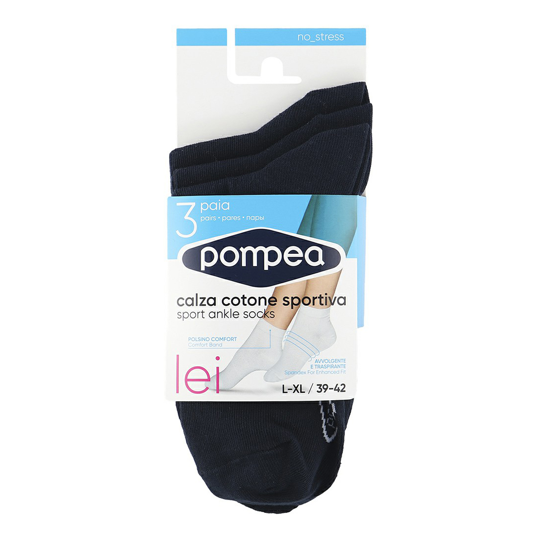 Носки женские Pompea черные 35-38