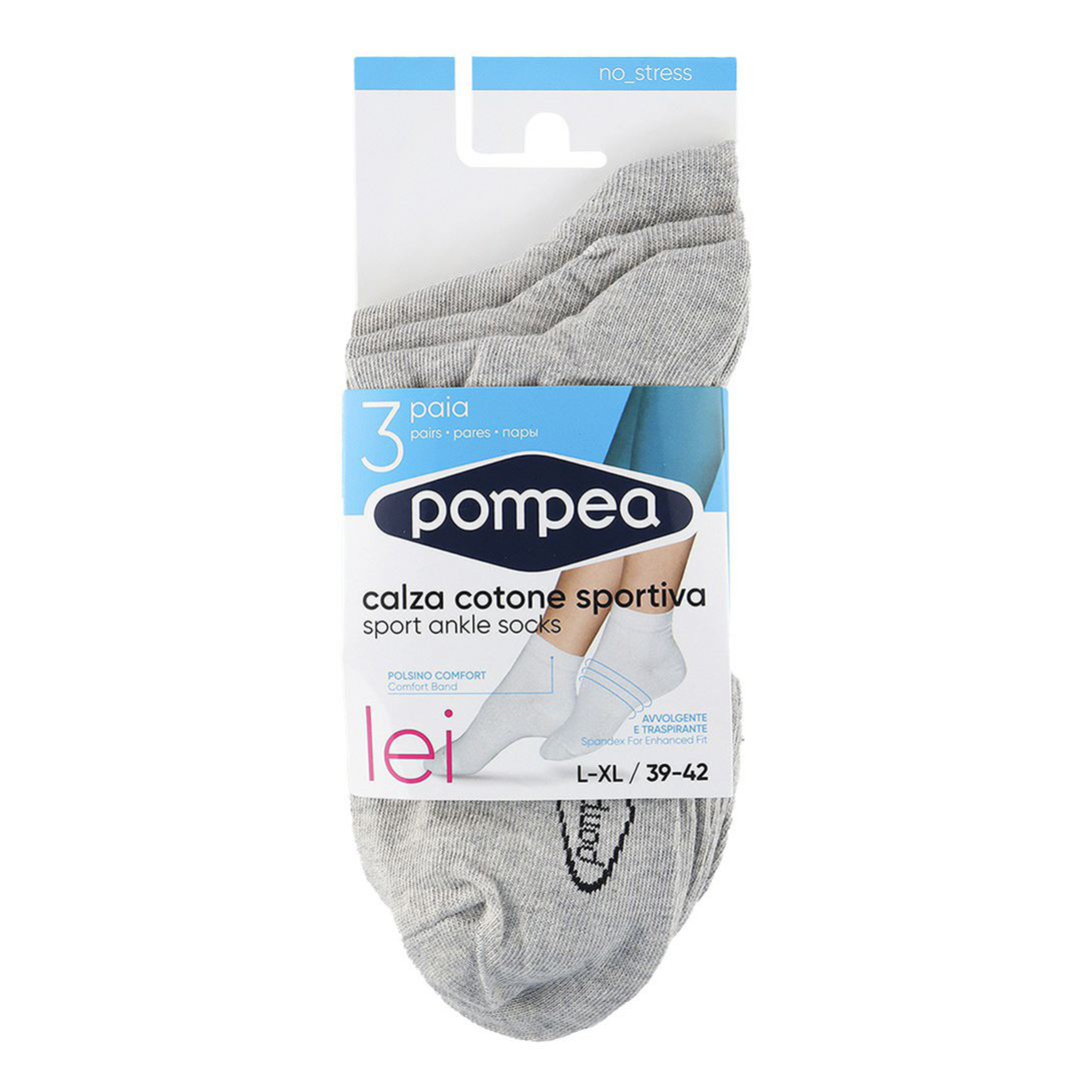 Носки женские Pompea серые 35-38