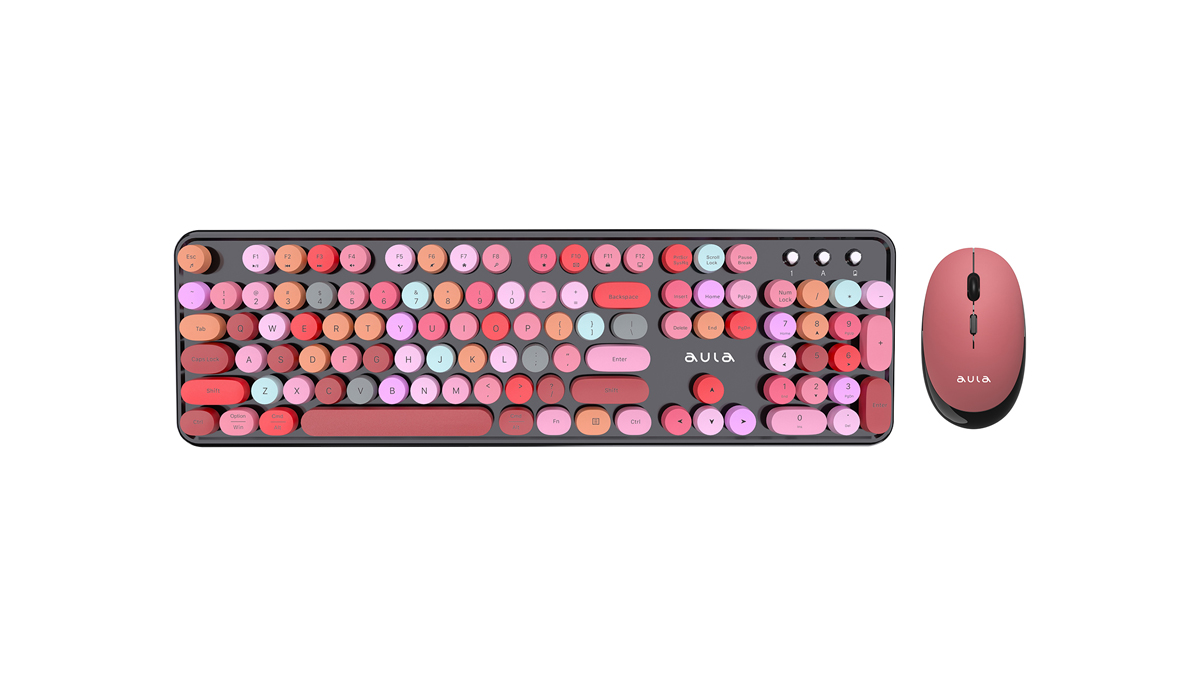 Комплект клавиатура + мышь AULA AC306 Black-Colorful