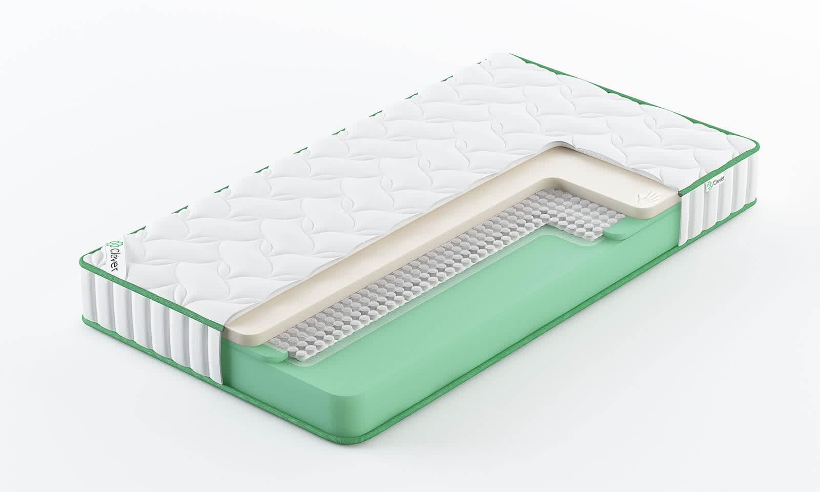 

Матрас Clever CloudTouch 80x205, Белый, CloudTouch
