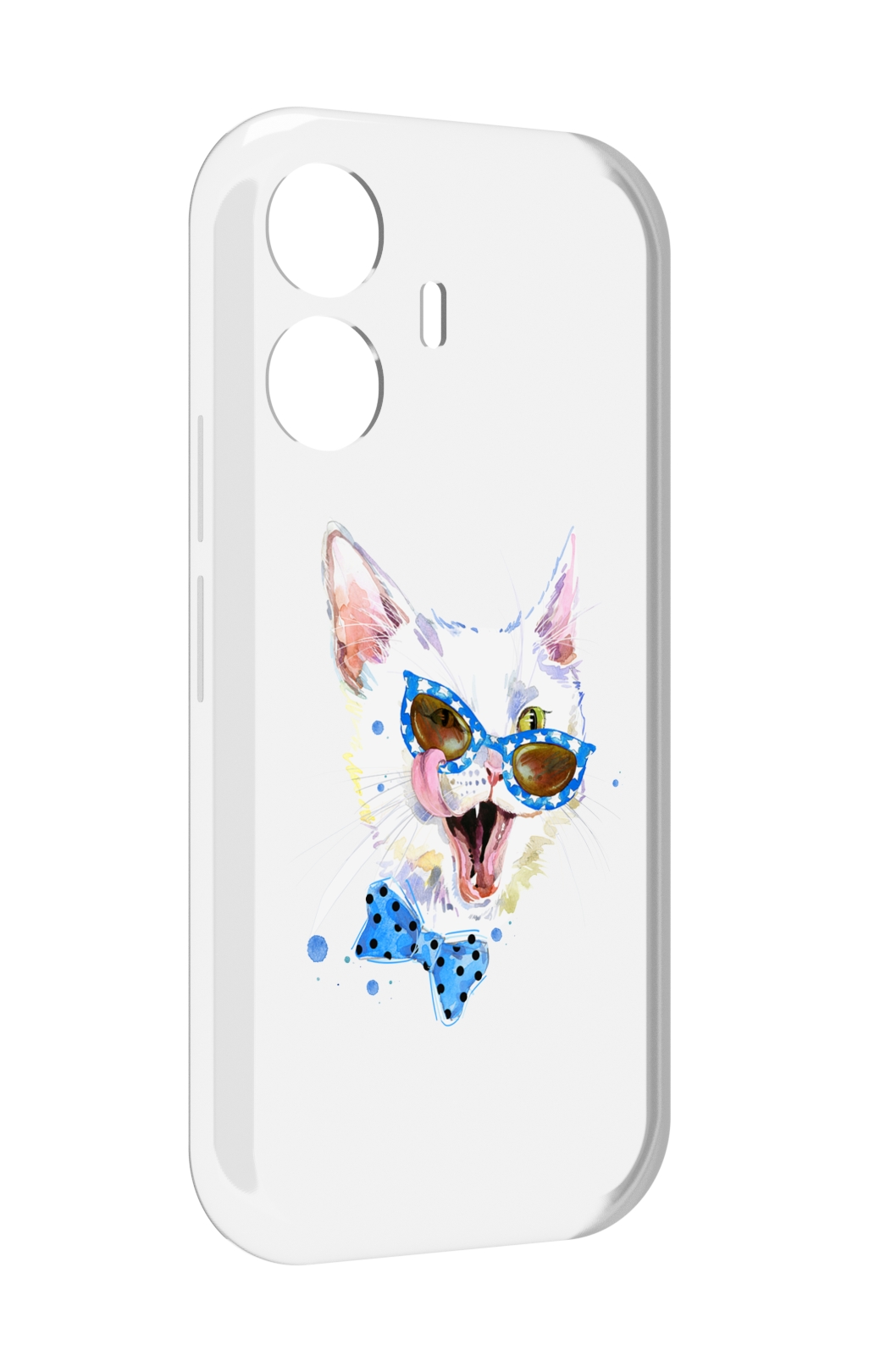 

Чехол MyPads белый кот для Vivo Y77E / Vivo iQOO Z6 Lite, Прозрачный, Tocco