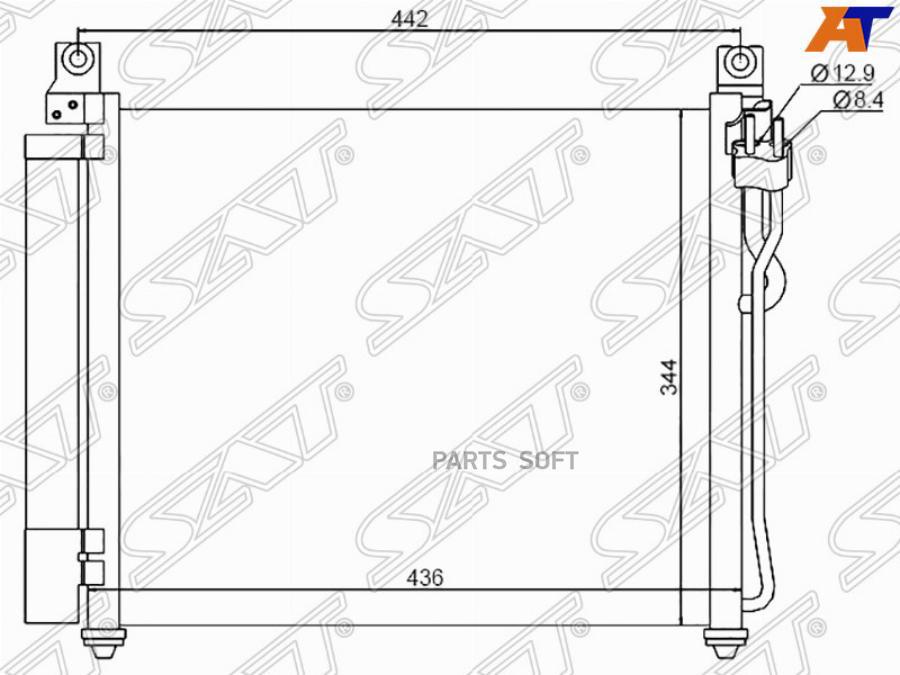 

SAT Радиатор кондиционера KIA PICANTO 07-