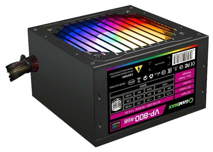 Блок питания GAMEMAX VP-800-RGB 800W