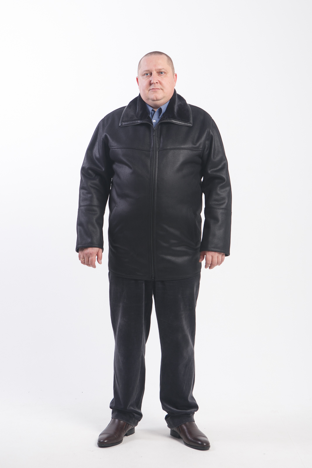 

Дубленка мужская TreVery 29807 черная 82 RU, 29807