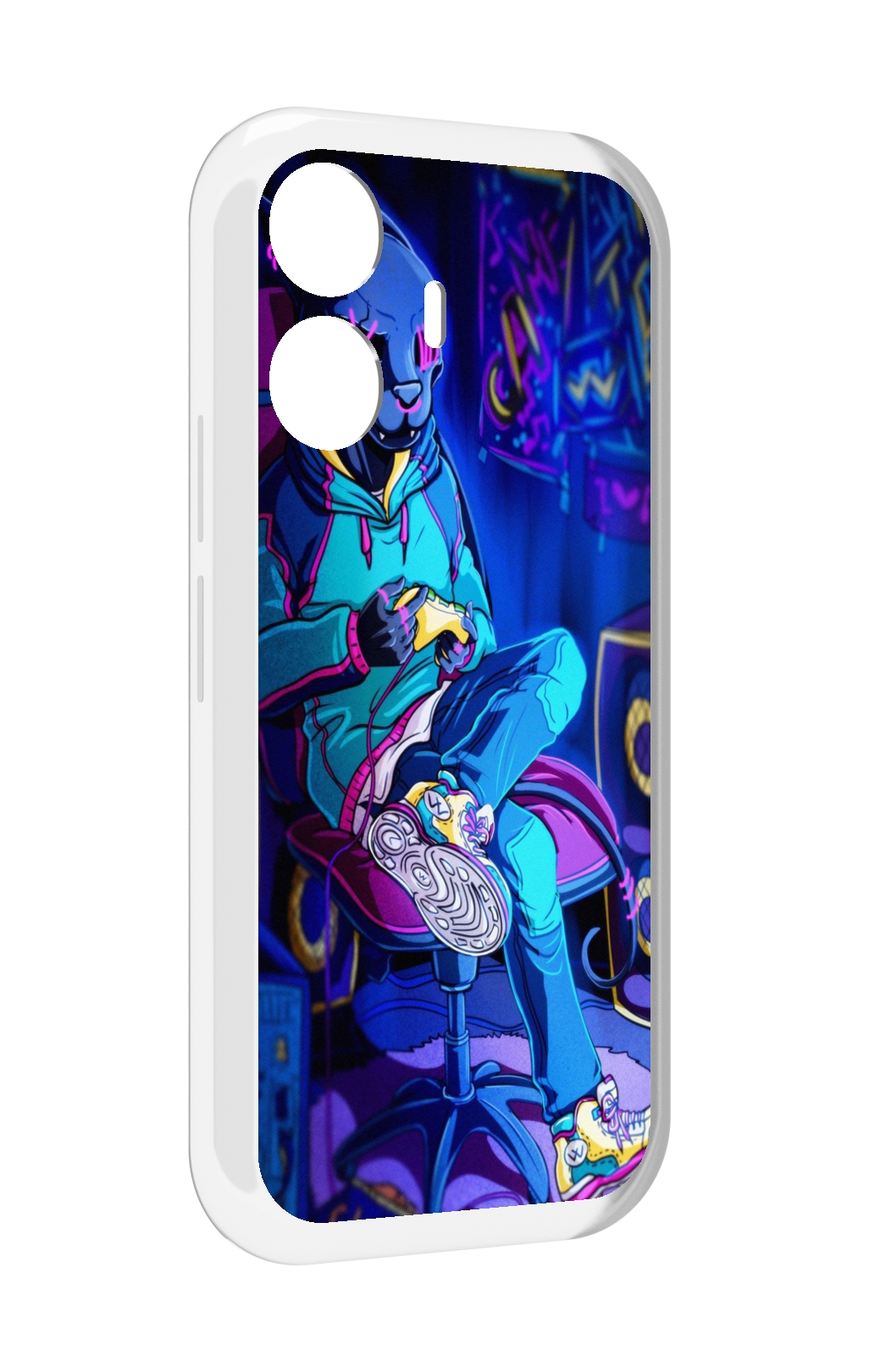 

Чехол MyPads киберпанк игрок для Vivo Y77E / Vivo iQOO Z6 Lite, Прозрачный, Tocco