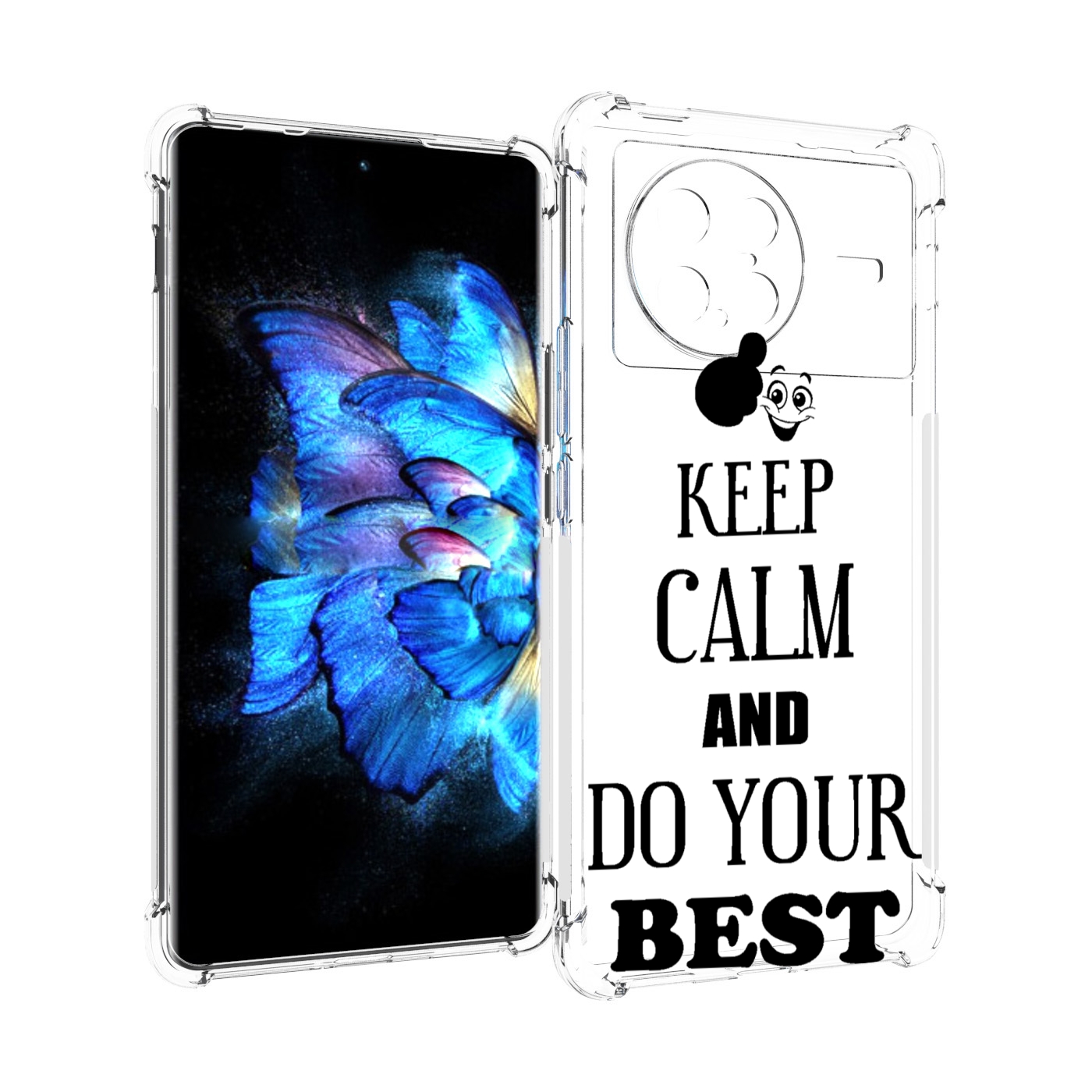 

Чехол MyPads keep-calm-and для Vivo X Note 5G, Прозрачный, Tocco