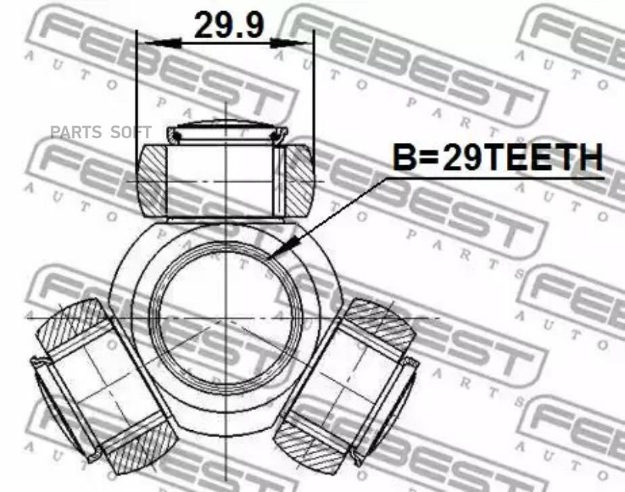 

FEBEST Шрус FEBEST 0416-DA