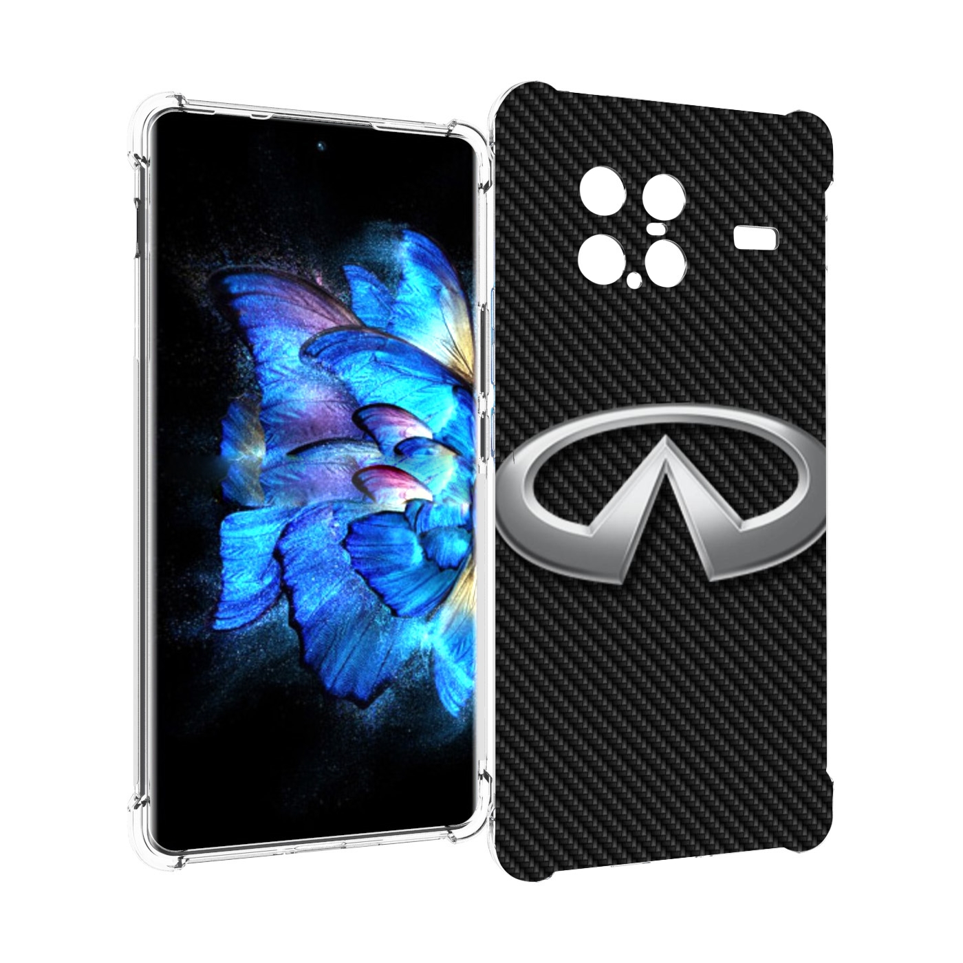

Чехол MyPads infiniti-2 мужской для Vivo X Note 5G, Прозрачный, Tocco