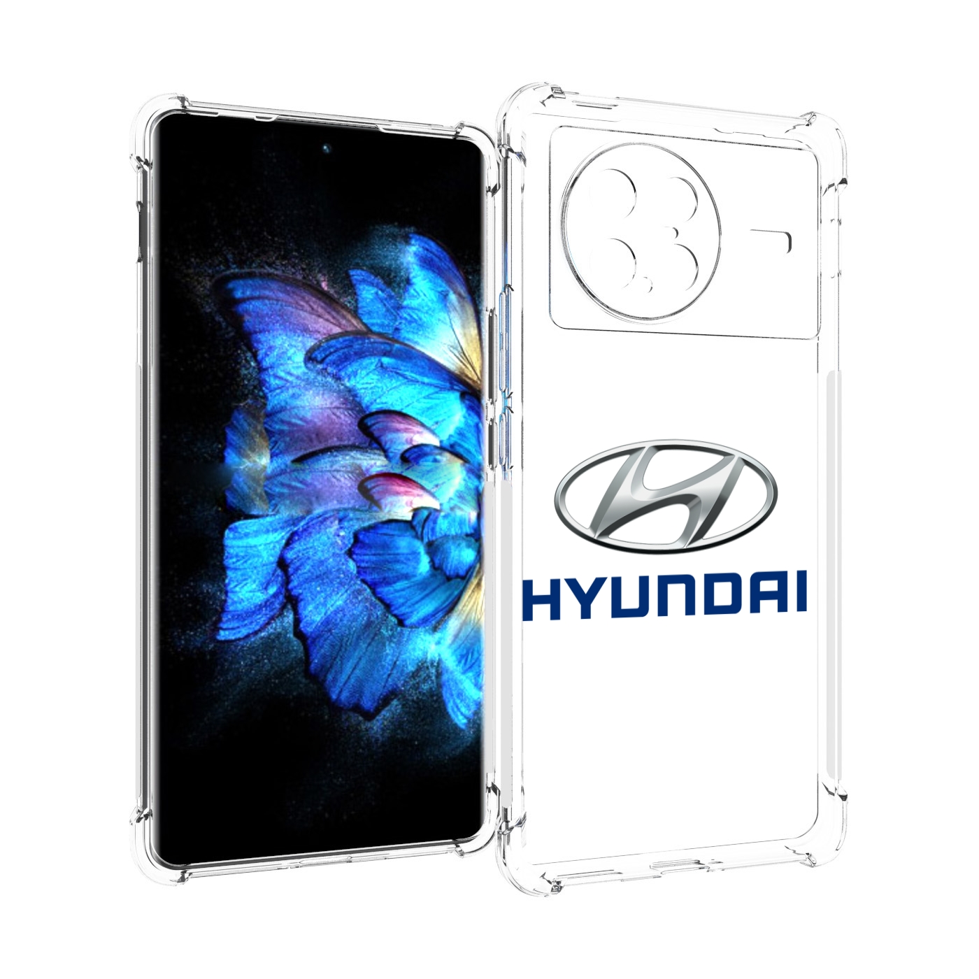 

Чехол MyPads hyundai-4 мужской для Vivo X Note 5G, Прозрачный, Tocco
