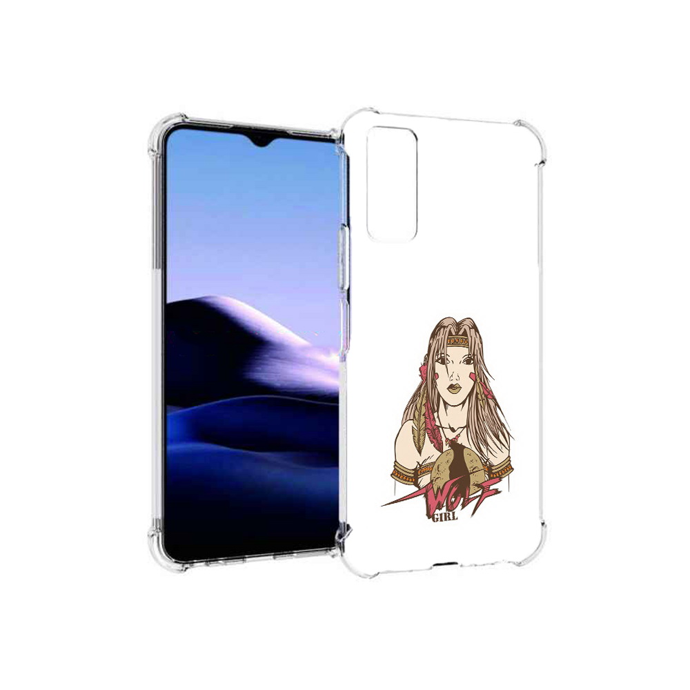 

Чехол MyPads Tocco для Vivo Y20 девушка волк (PT154038.379.306), Прозрачный, Tocco