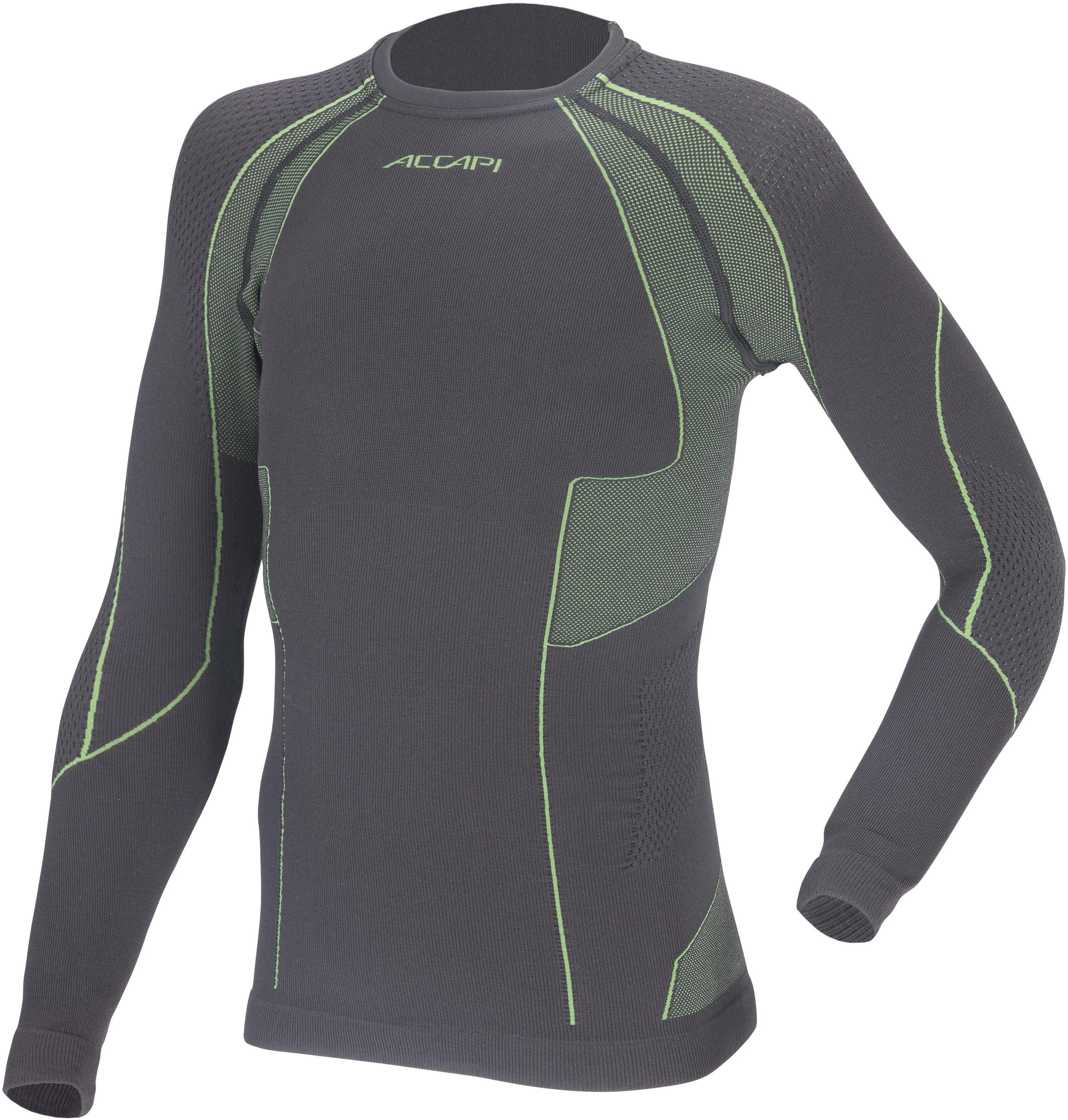 фото Лонгслив accapi 2020-21 polar bear technology long sl. shirt black/lime, р. 110