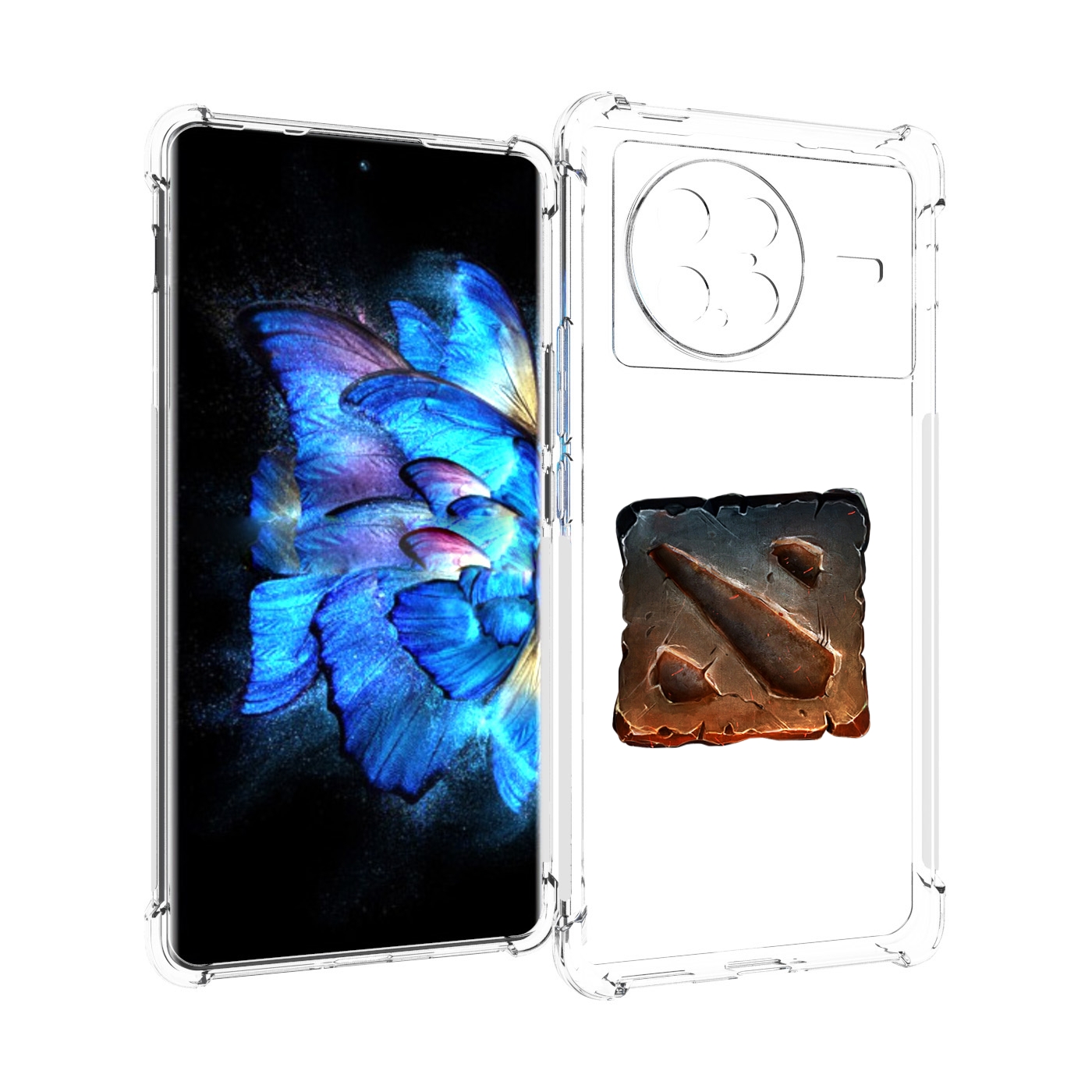 

Чехол MyPads dota 2 логотип 2 для Vivo X Note 5G, Прозрачный, Tocco