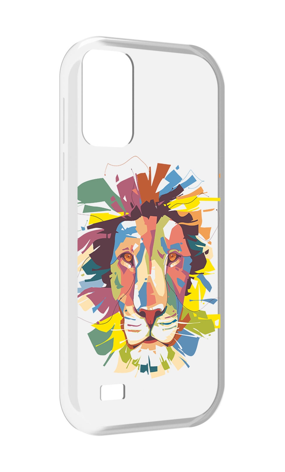 

Чехол MyPads разноцветный-лев детский для Oukitel C31, Прозрачный, Tocco