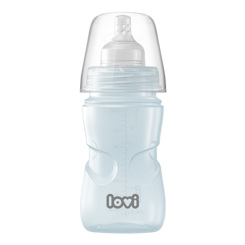 Детская антиколиковая бутылочка Lovi Trends для кормления малыша, 250 мл, зеленый